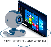 How DeskCamera Works 1 DeskCamera captures screen and webcam to VMS